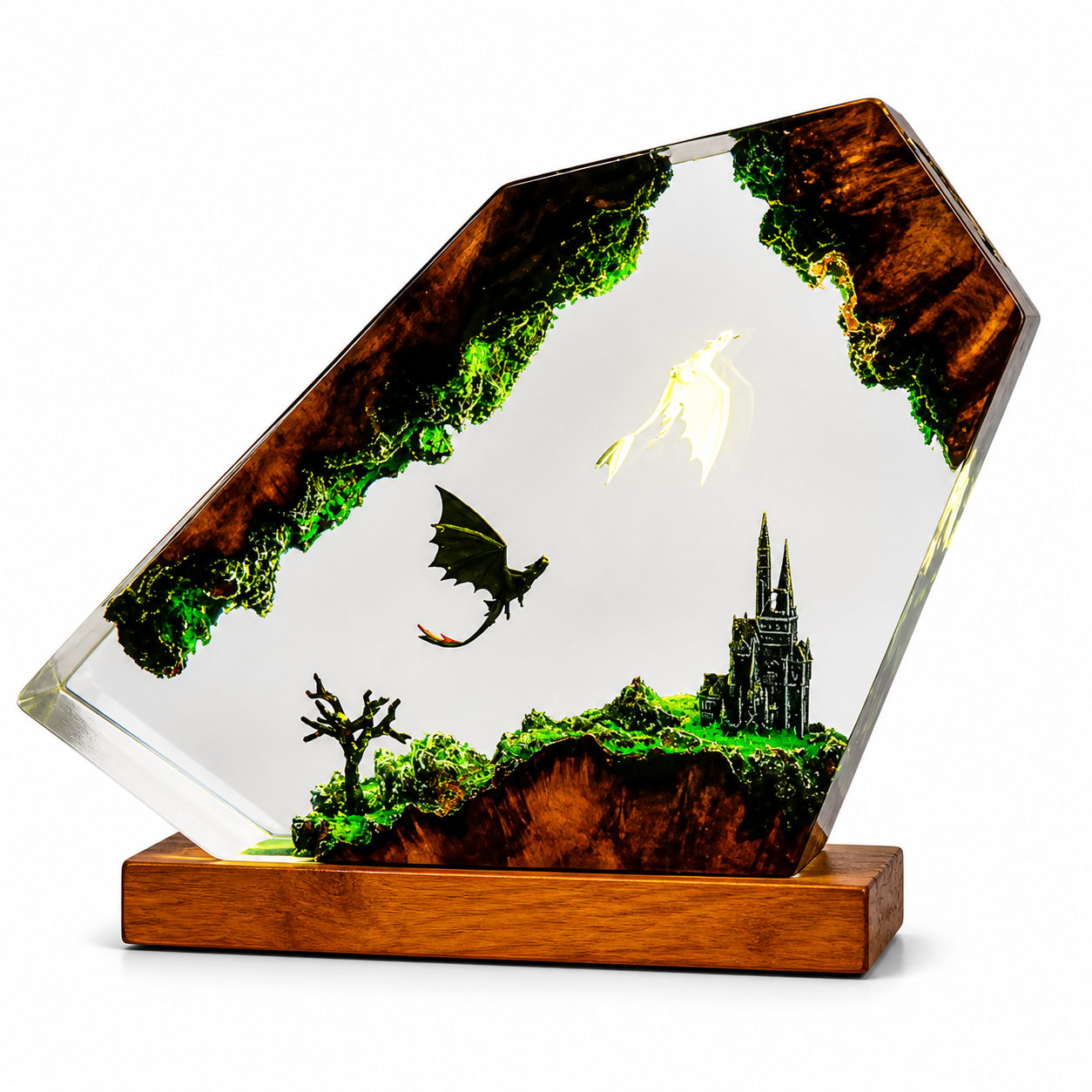 Forest Kingdom Dragon Lamp