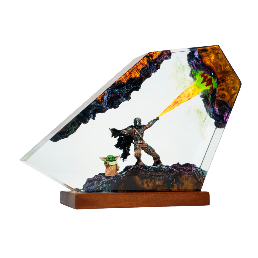 Galactic Guardian Resin Lamp