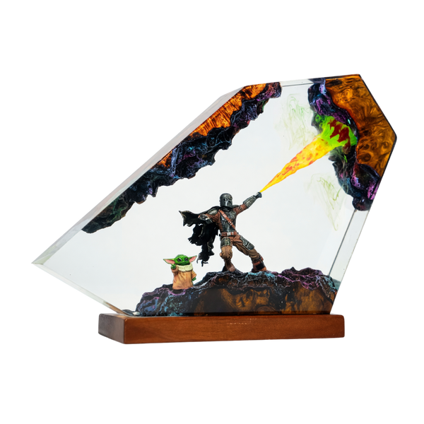 Galactic Guardian Resin Lamp